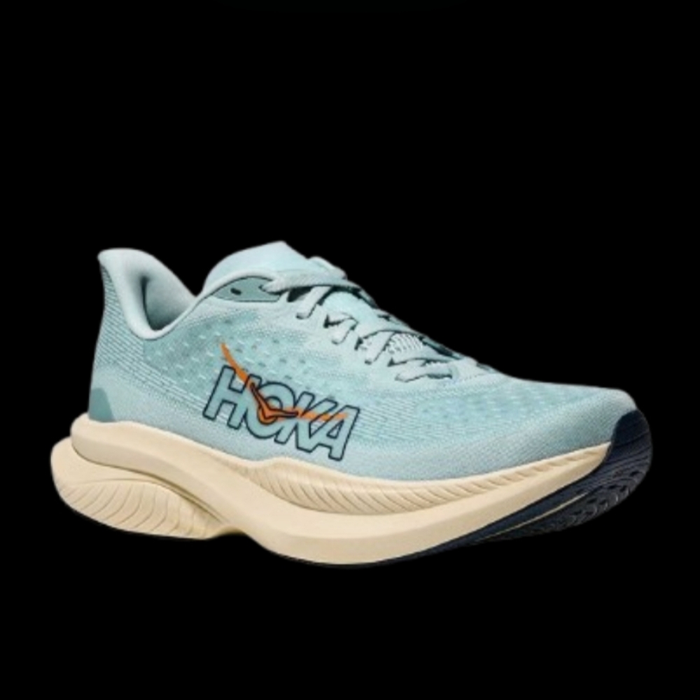 Hoka One One Mach 6 Running Mens Size 13D Clear Sea Blue